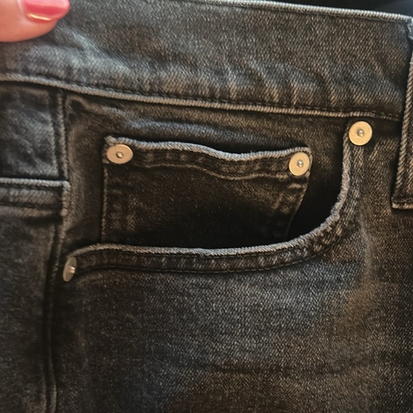 Madewell Dark wash Perfect vintage denim black jeans size 30 ladies straight - Picture 9 of 12